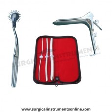 Hegar uterine dilator 3 pieces set,3-4, 7-8, 13-14, pinwheel, grave large